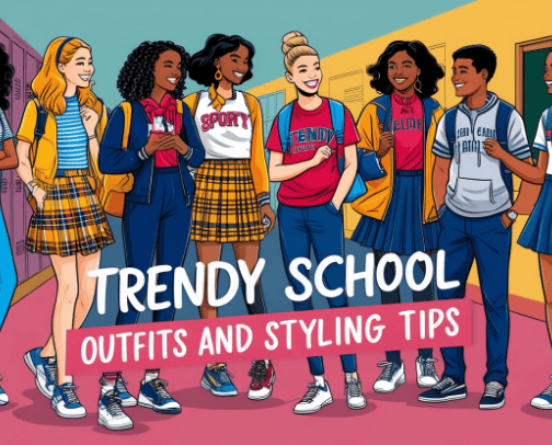 Trendy School Outfits and Styling Tips cover photo collage