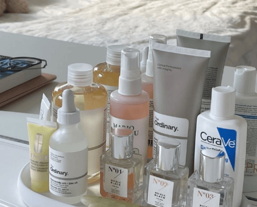 Skincare cover photo collage