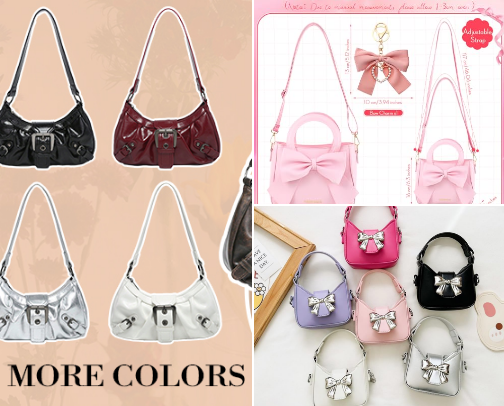 Elegant ladies Bag cover photo collage
