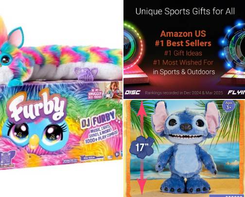 Popular toy lists cover photo collage