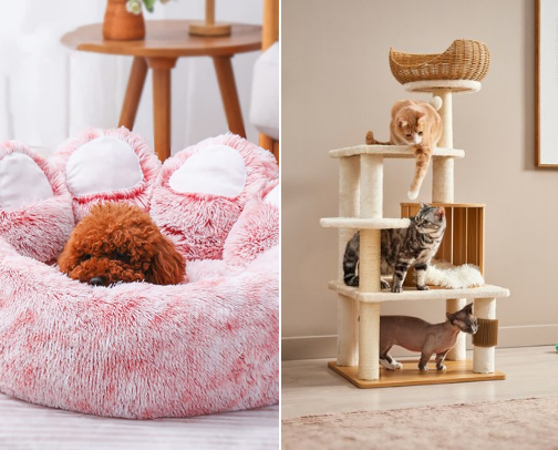 The "Aesthetic Pet Mom" Gear for Dogs & Cats cover photo collage