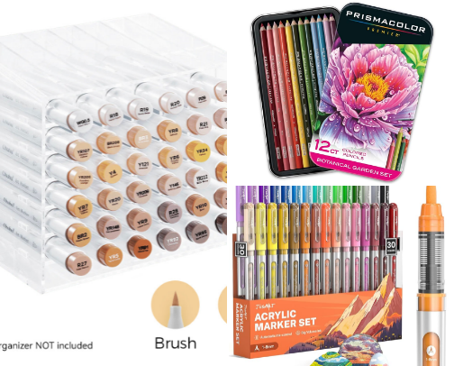 My Go-To Coloring Essentials cover photo collage