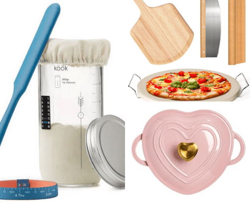 Ready, Set, Sourdough: Your Beginner's Kit for Baking Success! cover photo collage