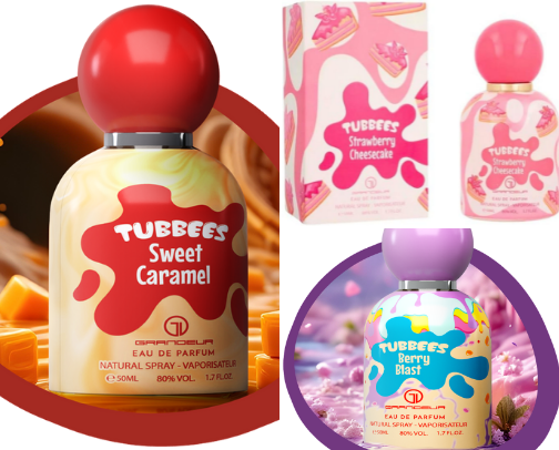 Tubbees Parfume cover photo collage