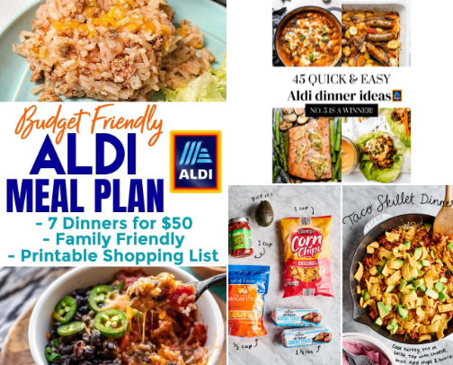 Foodie on a budget - Aldi addition cover photo collage