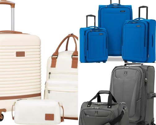 I Finally Found Nesting Luggage Sets That Actually Save Closet Space cover photo collage