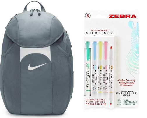 School supplies cover photo collage
