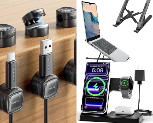 7 Desk Gadgets That Make You Look Professional (Under $25!) cover photo collage