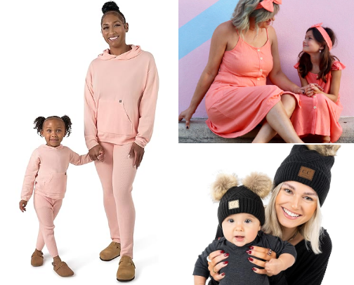 Mom & Baby Matching Outfits cover photo collage