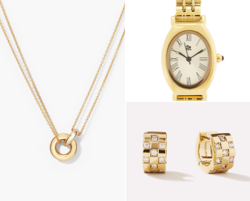 Jewelry for the Gold Girlies cover photo collage