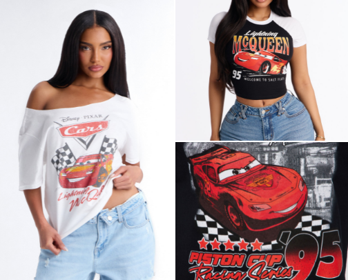 90s Cartoon Graphic Tees (Oversized & Baby Tees) cover photo collage