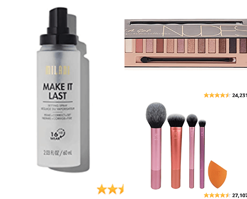 Make up faves cover photo collage
