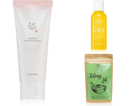 face exfoliants and masks cover photo collage