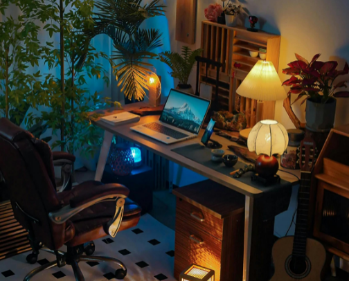 Soft Focus: My Everyday Desk Setup cover photo collage