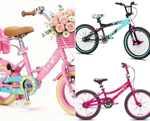 Bicycle for kids cover photo collage