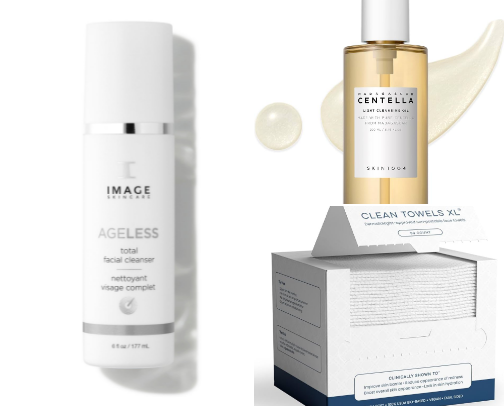 My skin care routine cover photo collage
