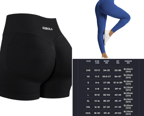 Gym-workout clothing cover photo collage