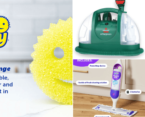 Must have cleaning supplies cover photo collage