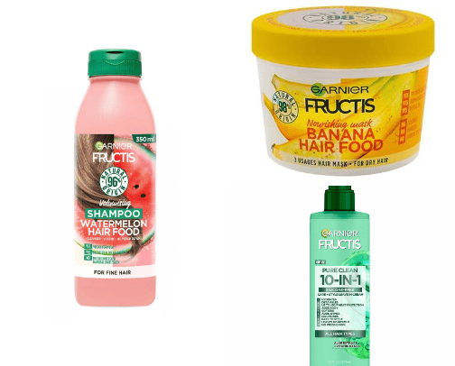 Garnier products cover photo collage