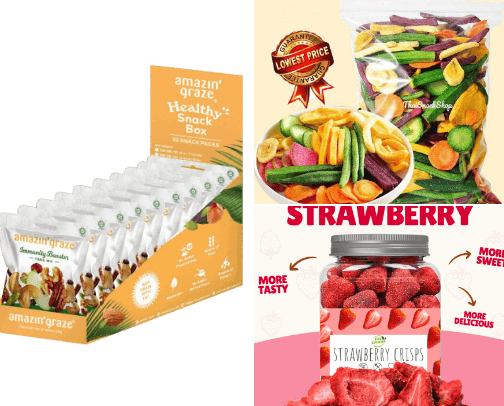 Healthy Snacks: Delicious Bites for Guilt-Free Indulgence cover photo collage
