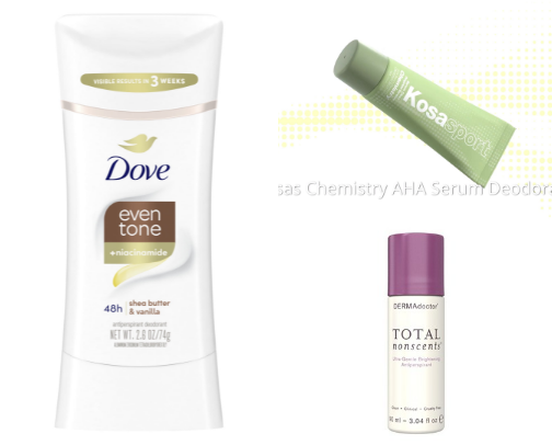 Best of all time Deodorants to lighten up your super dark armpits!! cover photo collage