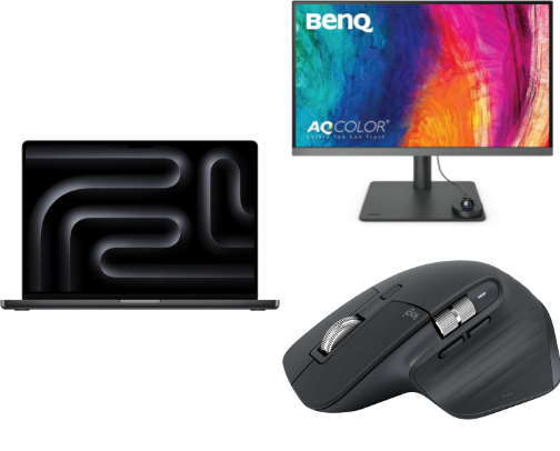 Pro Video Editing Desk Setup cover photo collage