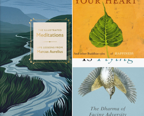 A book collection of kindness and mindfulness. cover photo collage