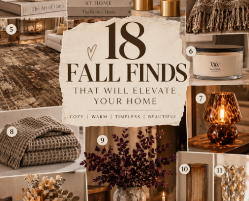 18 Fall Finds That Will Elevate Your Home cover photo collage