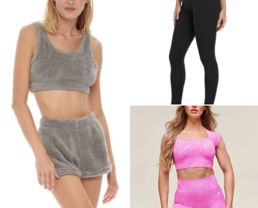 Workout outfits cover photo collage