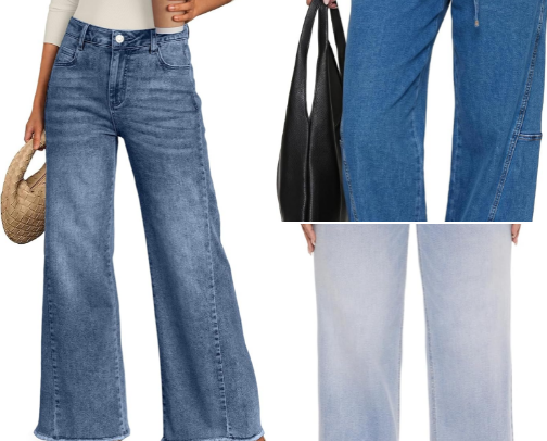 Fall Denim Refresh: Wide-Leg, Bootcut & Vintage Cuts cover photo collage