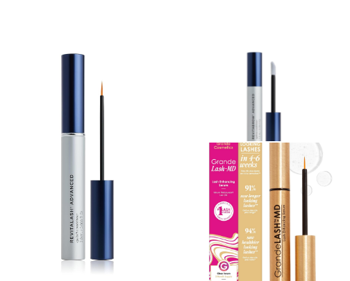 The Lash Serum Everyone's Obsessed With: 15 Cult Lash & Brow Growth Serums for Longer Lashes, Fuller Brows & Zero Extensions cover photo collage