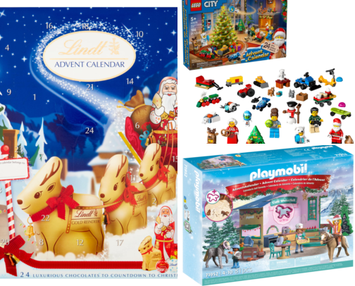 Advent Calendars for Kids & Families: Countdown to Christmas cover photo collage