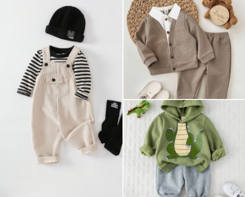 stylish baby boy shein finds ❤︎ cover photo collage