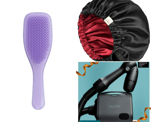 Type 4 haircare tools love cover photo collage