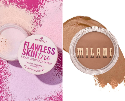 my favorite affordable and acne safe makeup products 🐬🌅 cover photo collage