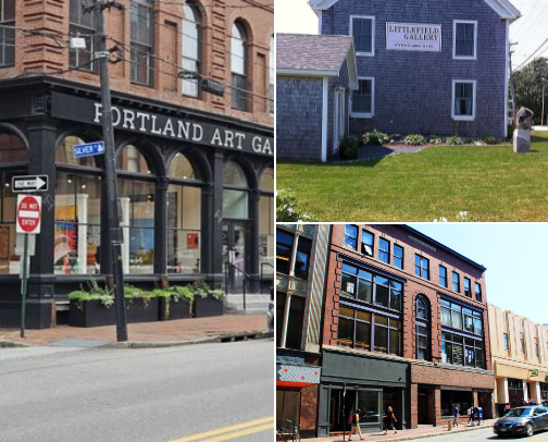 Let's Get Artsy: My Guide to Art Galleries in Maine cover photo collage