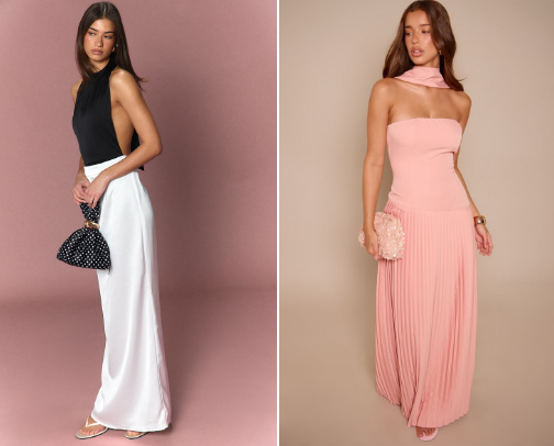 “Pretty Girl Formula: PLT Quiet Luxury Dresses” cover photo collage