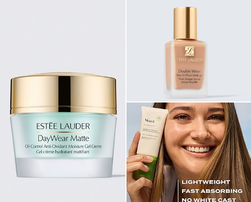 The best skincare/makeup for oily-faced beauties cover photo collage