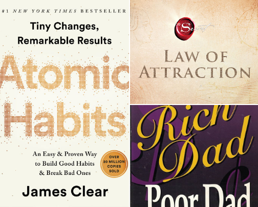 Best Personal Development Books cover photo collage