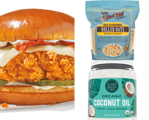 Healthy and not so healthy food favs cover photo collage
