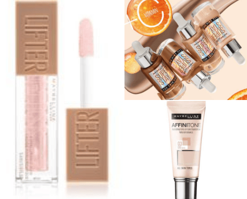 Make up and skincare cover photo collage
