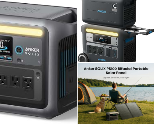 The Ultimate Anker Heavy-Duty Power, Smart Lighting & Audio Gear Guide (SOLIX, Soundcore & Nebula Edition) cover photo collage