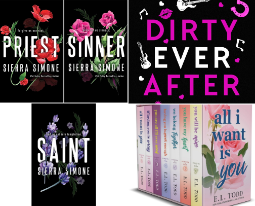 Adult books cover photo collage
