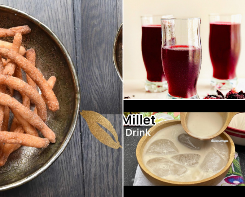Local Ghanaian tasty bites, sips and sweets cover photo collage