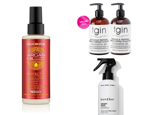 Hair products cover photo collage