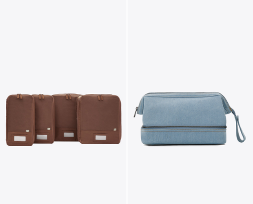 Travel items cover photo collage