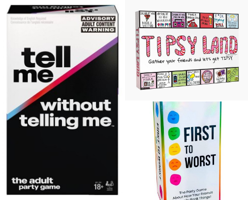 Game night for family or adults only cover photo collage