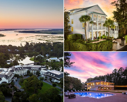 Where to Stay while visiting Bluffton, SC. cover photo collage