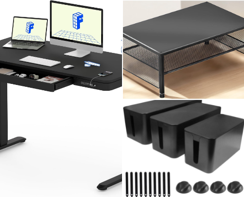 His or Hers Remote Workspace cover photo collage