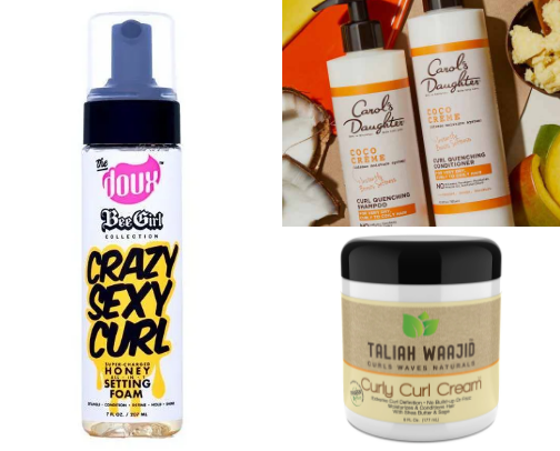 Curly Girls Things ♡ cover photo collage